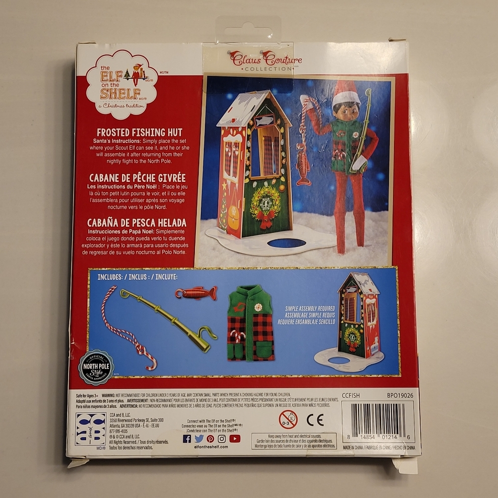 The Elf On The Shelf Frosted Fishing Hut Claus Couture Collection *Elf Not Incl* - Picture 13 of 15